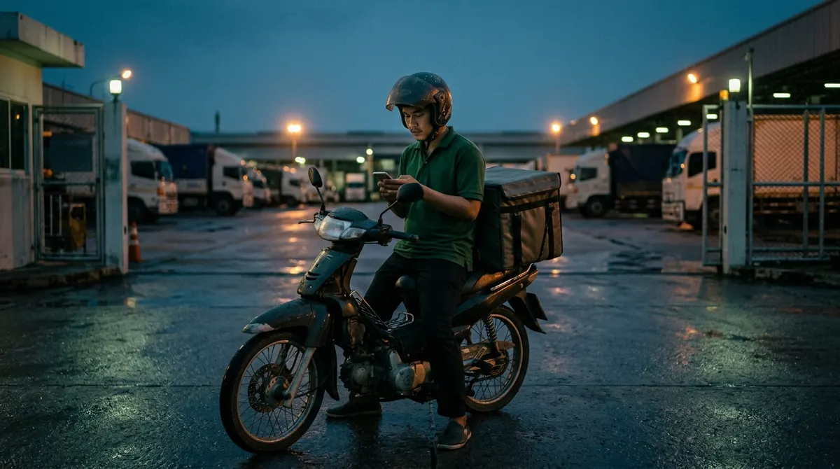 Delivery motorcycle